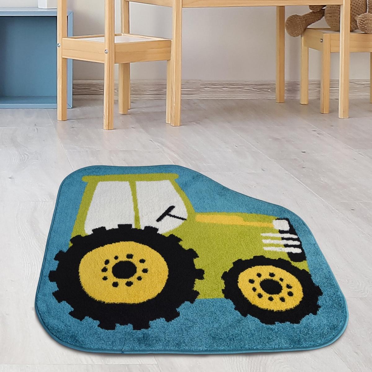 Homemaker Colourpop Tractor Round Rug - 100cm – image 2