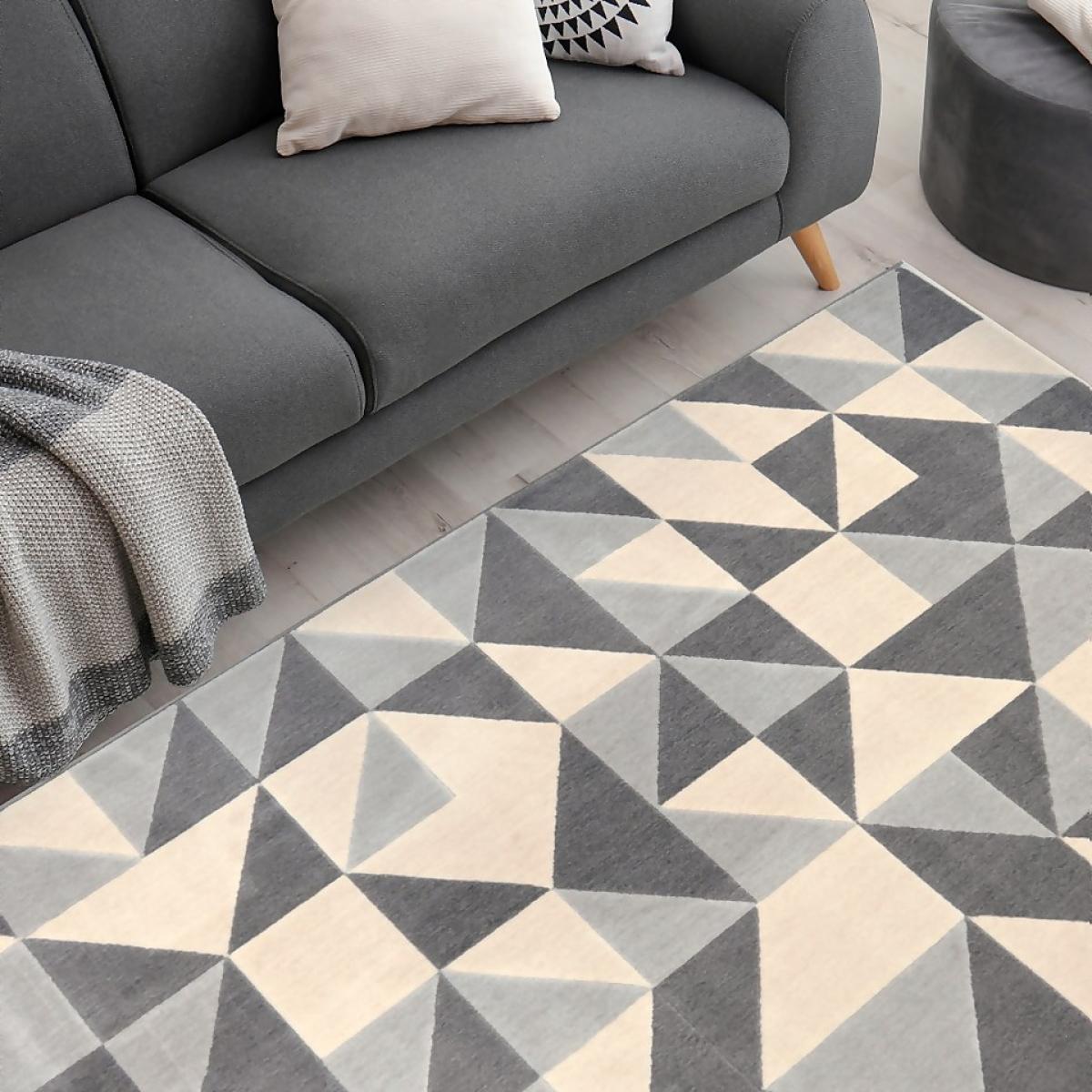 Creation Venus Geometric Rug - Grey - 120x170cm – image 2