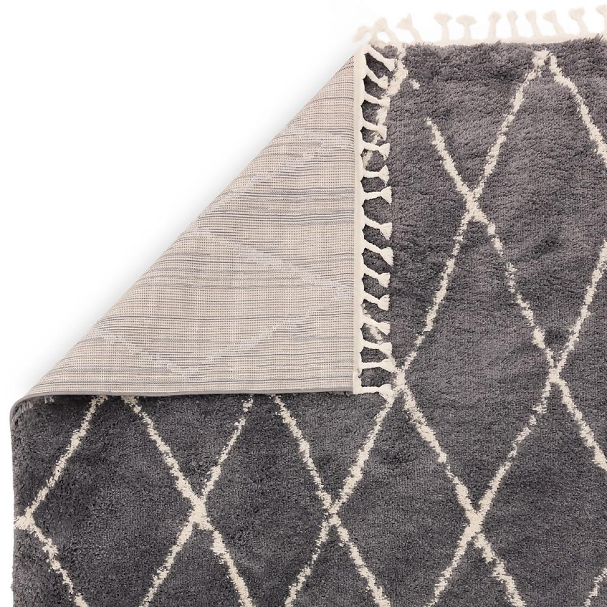 Moroccan Diamond Rug - Charcoal - 120x170cm – image 2