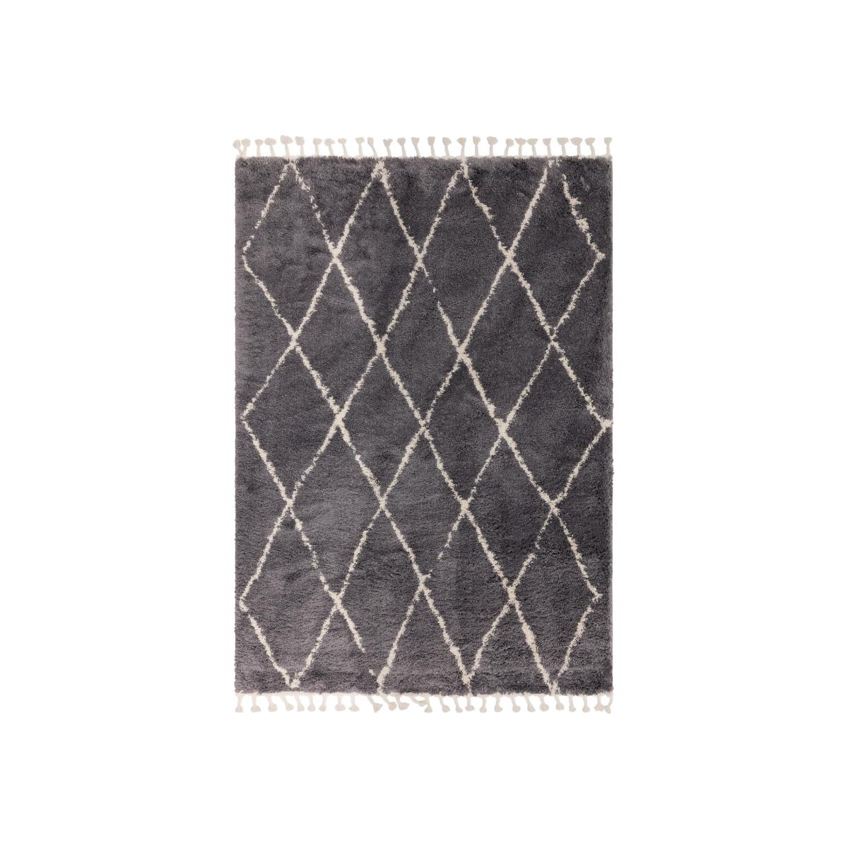 Moroccan Diamond Rug - Charcoal - 120x170cm – image 1