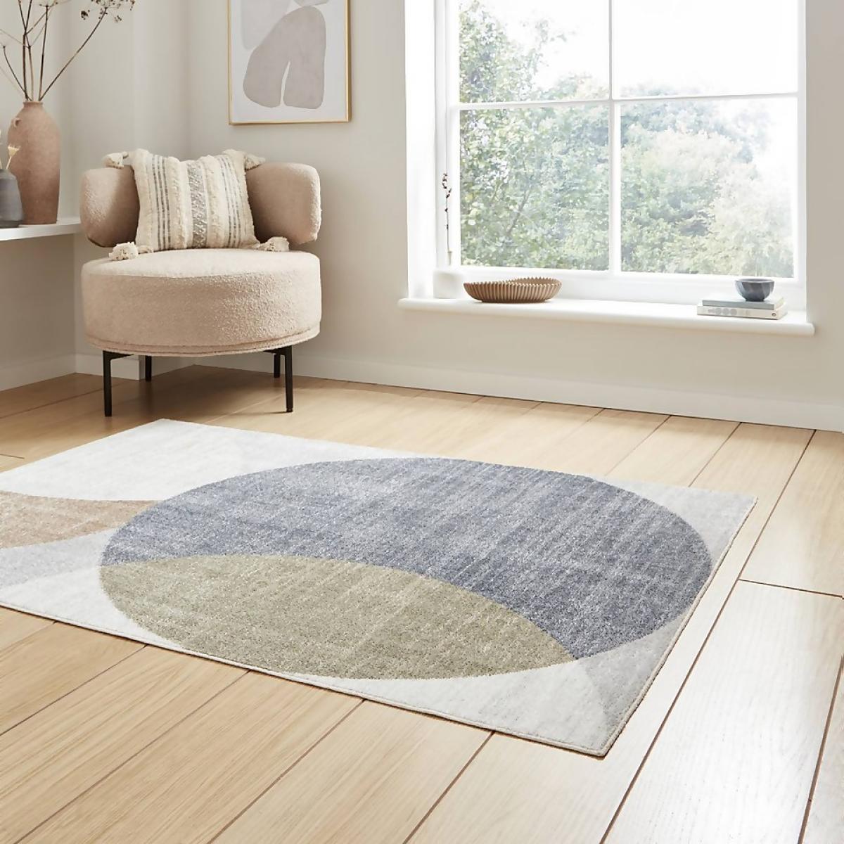 Valencia Circle Rug - Multicoloured - 120x170cm – image 3