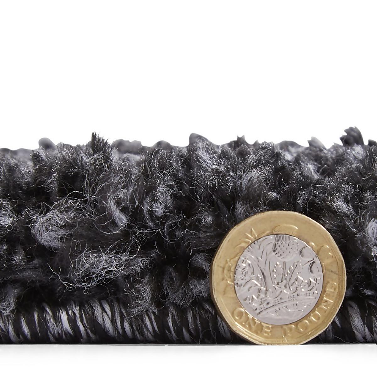Ozzy Plain Shaggy Rug - Charcoal - 80x150cm – image 8