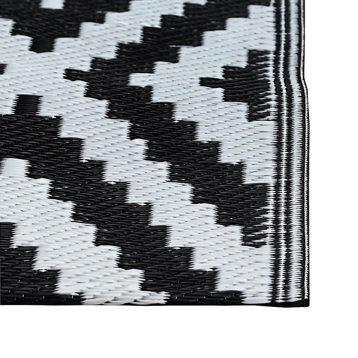 Diamond Indoor/Outdoor Rug Black & White - 160x230cm – image 6