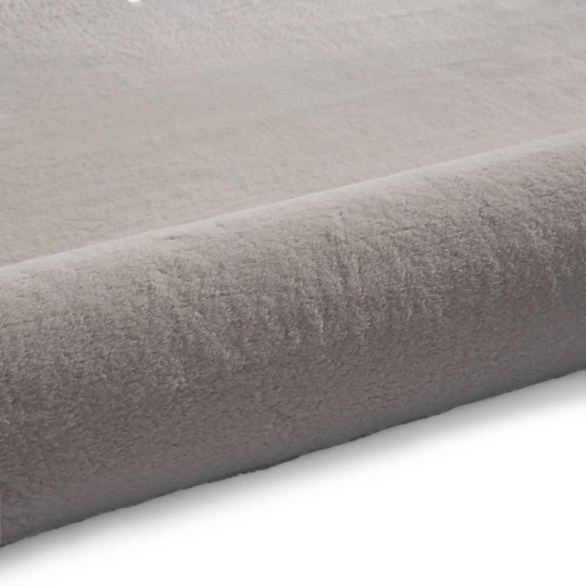Mae Luxury Faux Fur Rug - Grey - 80x150cm – image 7