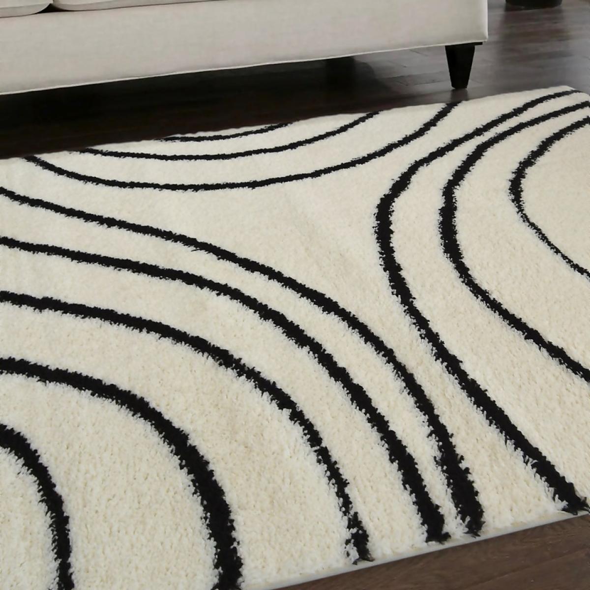 Snug Isobar Rug - Ivory & Black - 160x230cm – image 4