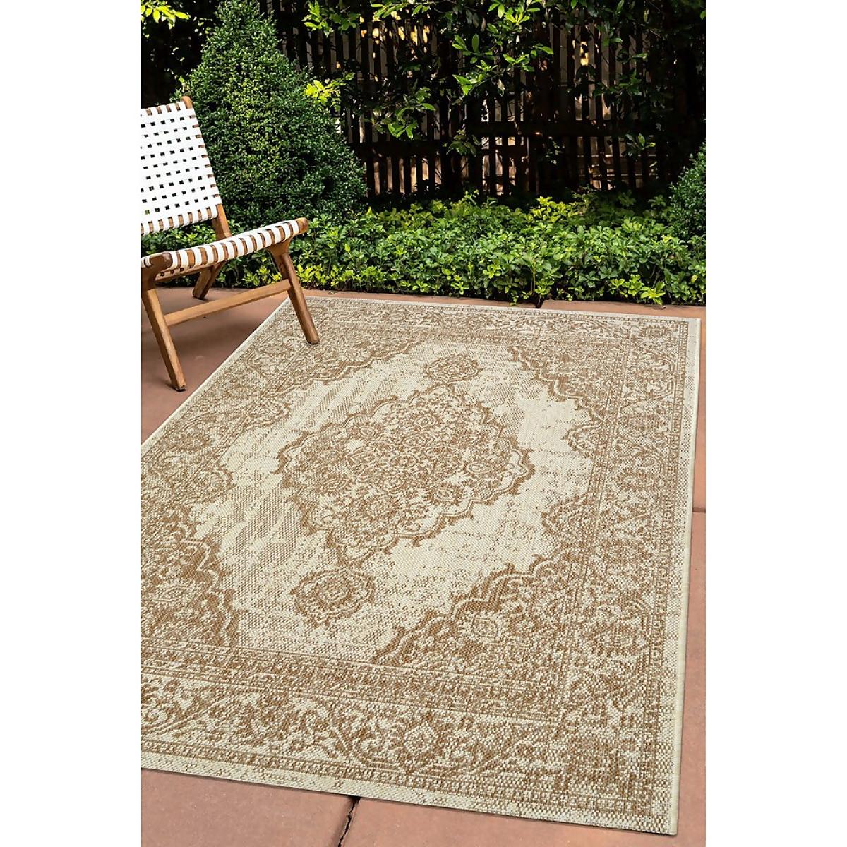 Indoor Outdoor Medallion Rug - Natural - 120x170cm – image 2