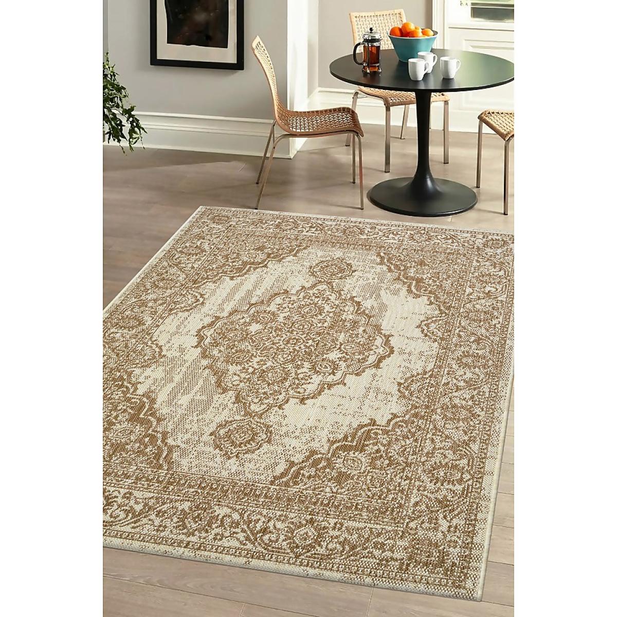 Indoor Outdoor Medallion Rug - Natural - 120x170cm – image 3