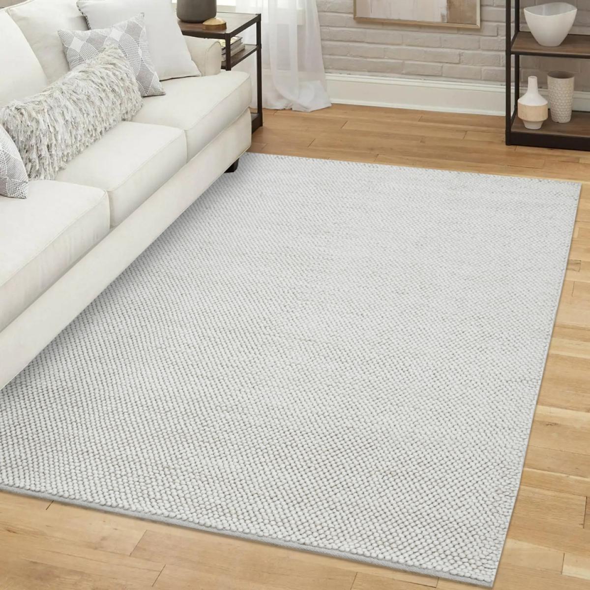 Wool Pebble Rug - Ivory - 160x230cm – image 2