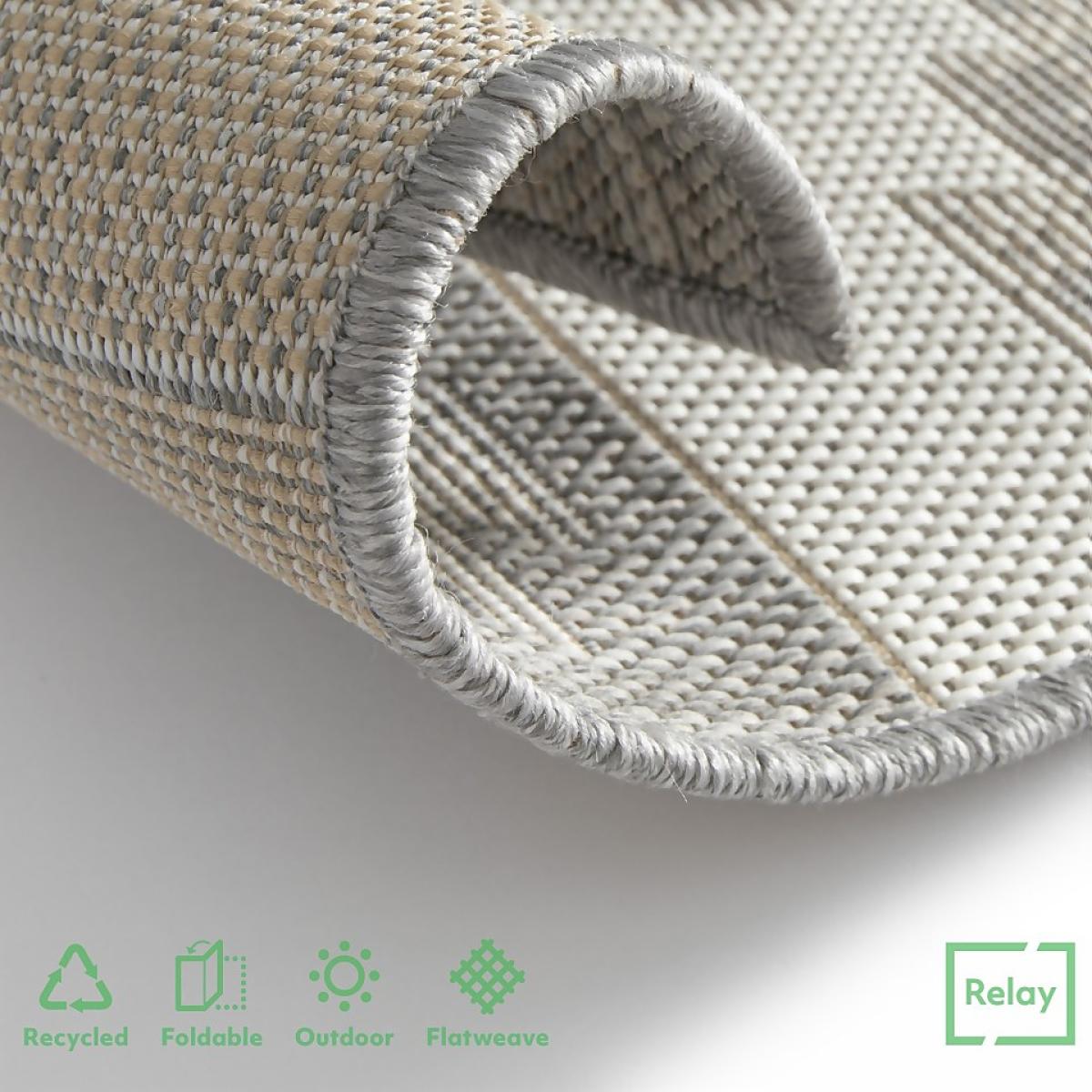 Recycled Diamond Rug - Grey - 200x290cm – image 5