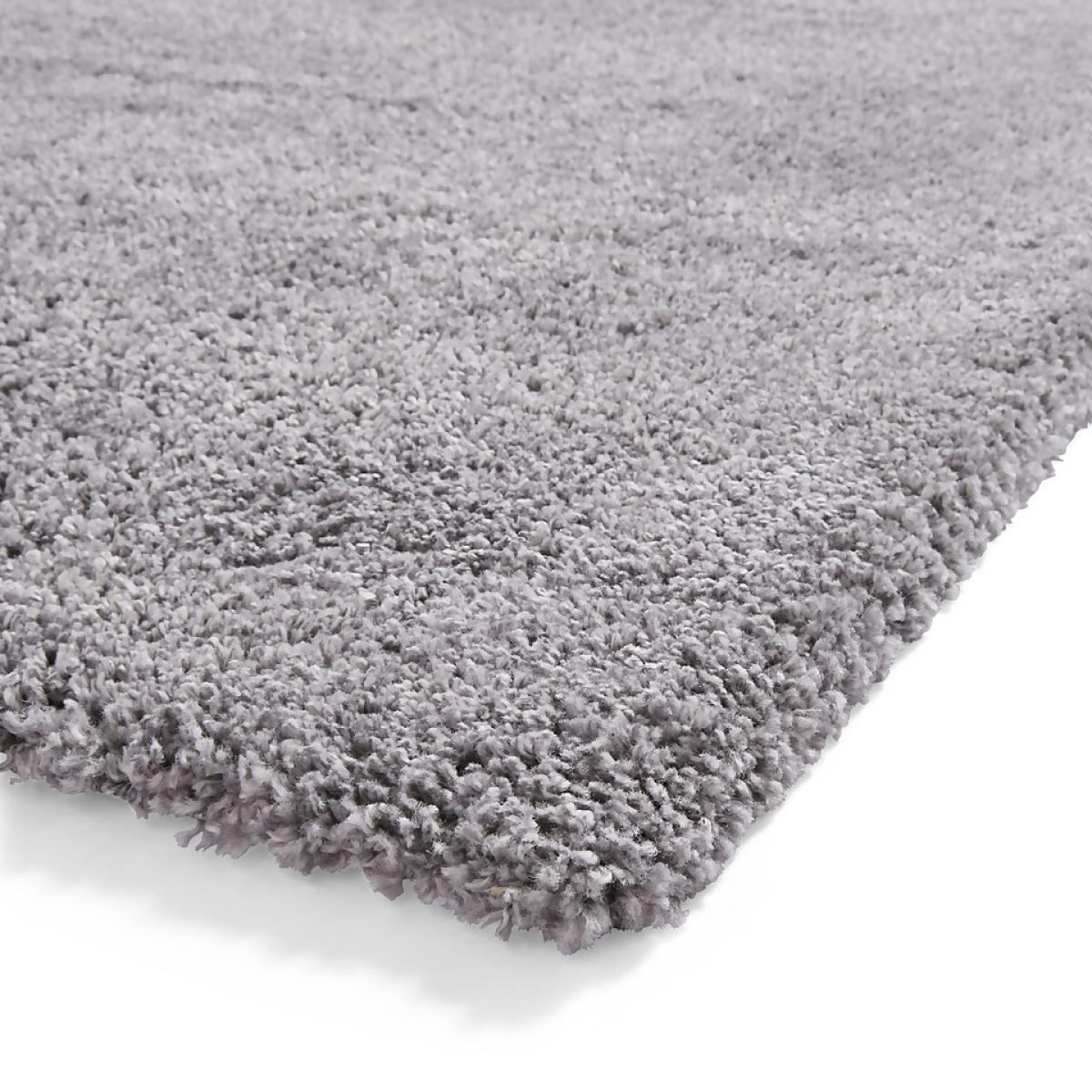 Ozzy Plain Shaggy Rug - Grey - 160x230cm – image 7