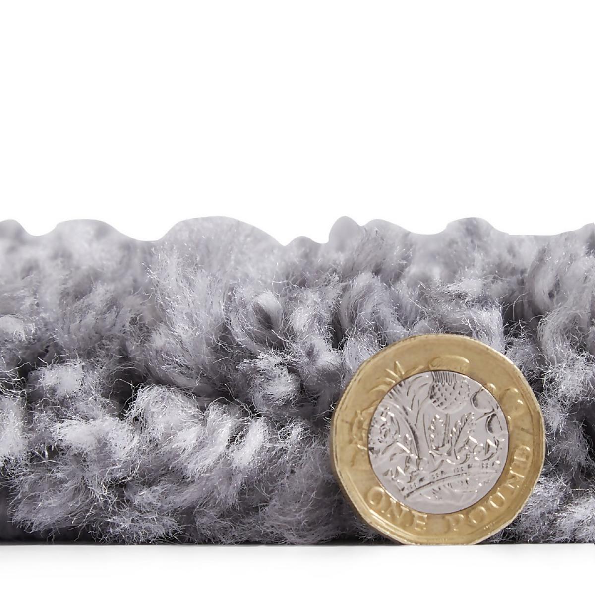 Ozzy Plain Shaggy Rug - Grey - 160x230cm – image 8