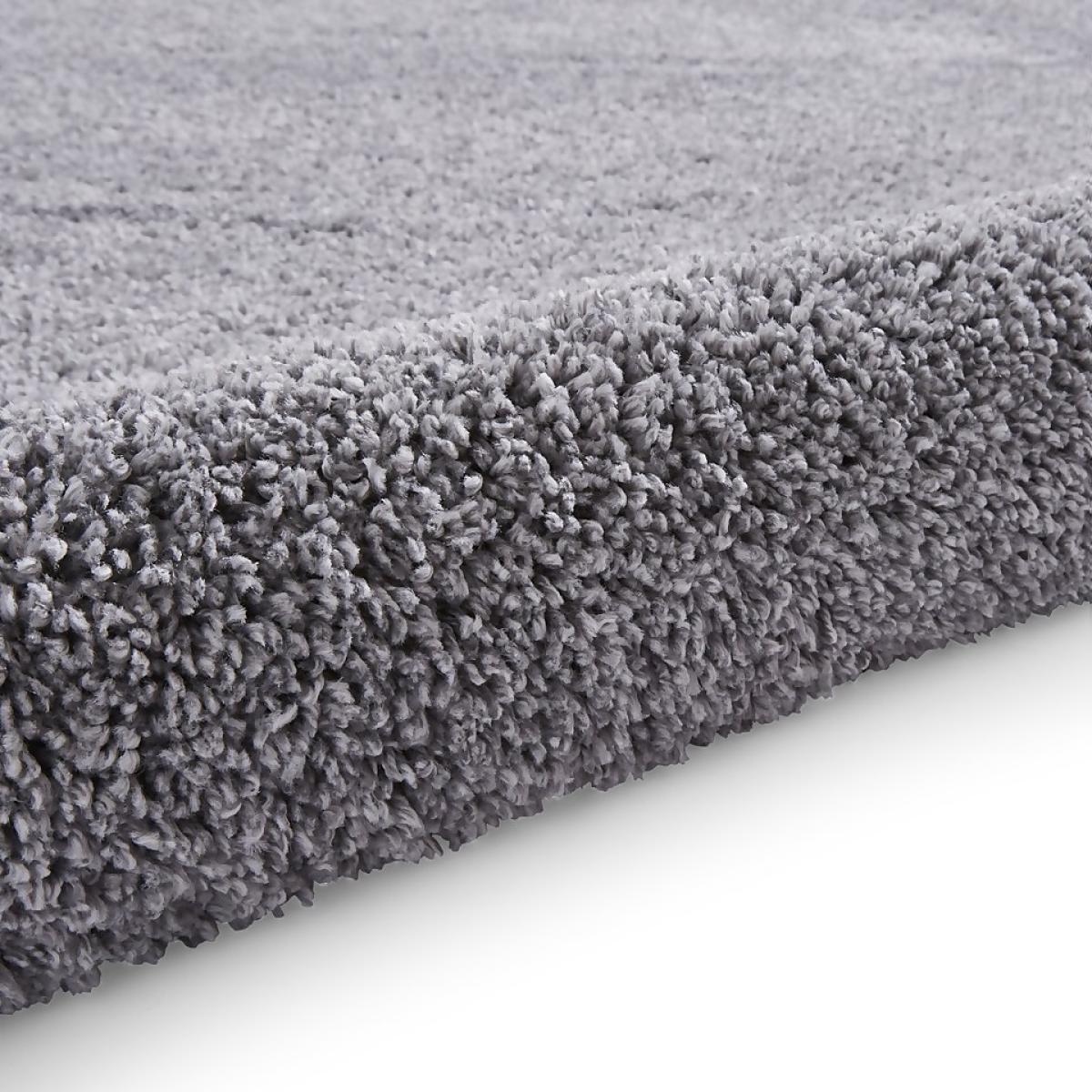 Ozzy Plain Shaggy Rug - Grey - 160x230cm – image 9