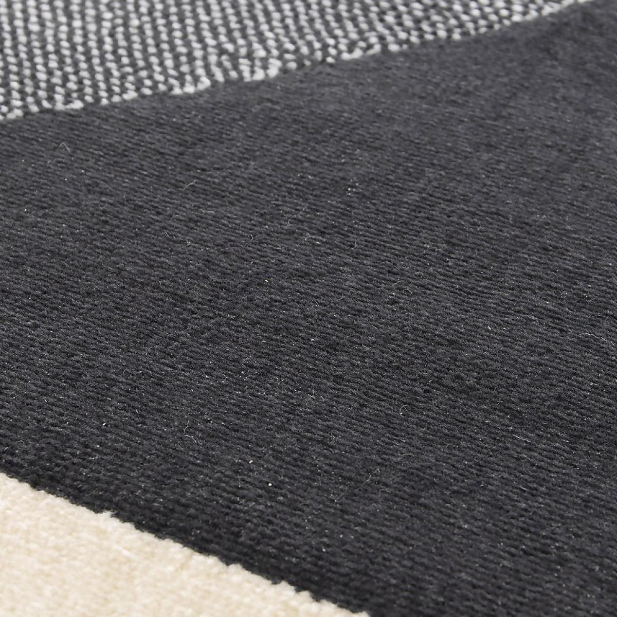 Retro Circle Rug - Monochrome - 160x230cm – image 3