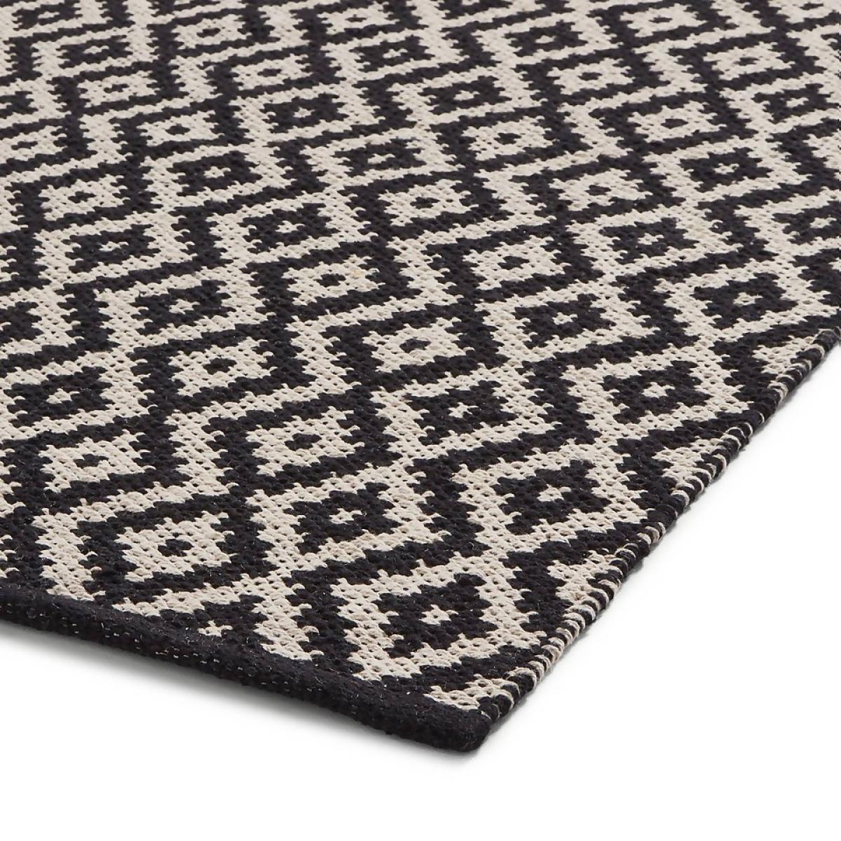 Wren Geometric Rug - Black - 160x230cm – image 7