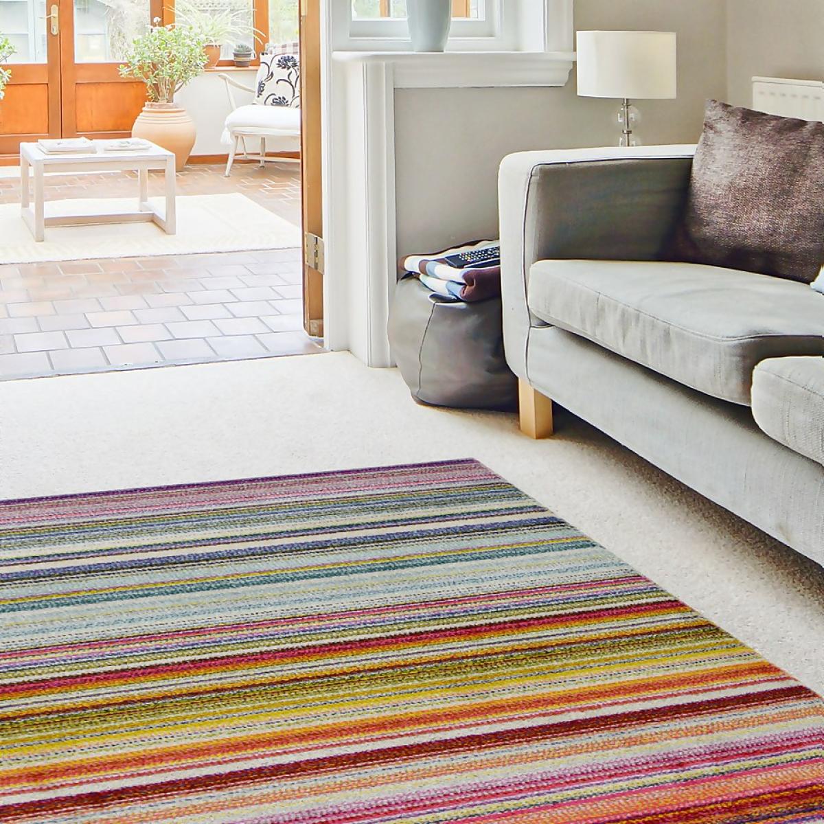 Villa Stripe Rug - Multi-coloured - 160x230cm – image 4