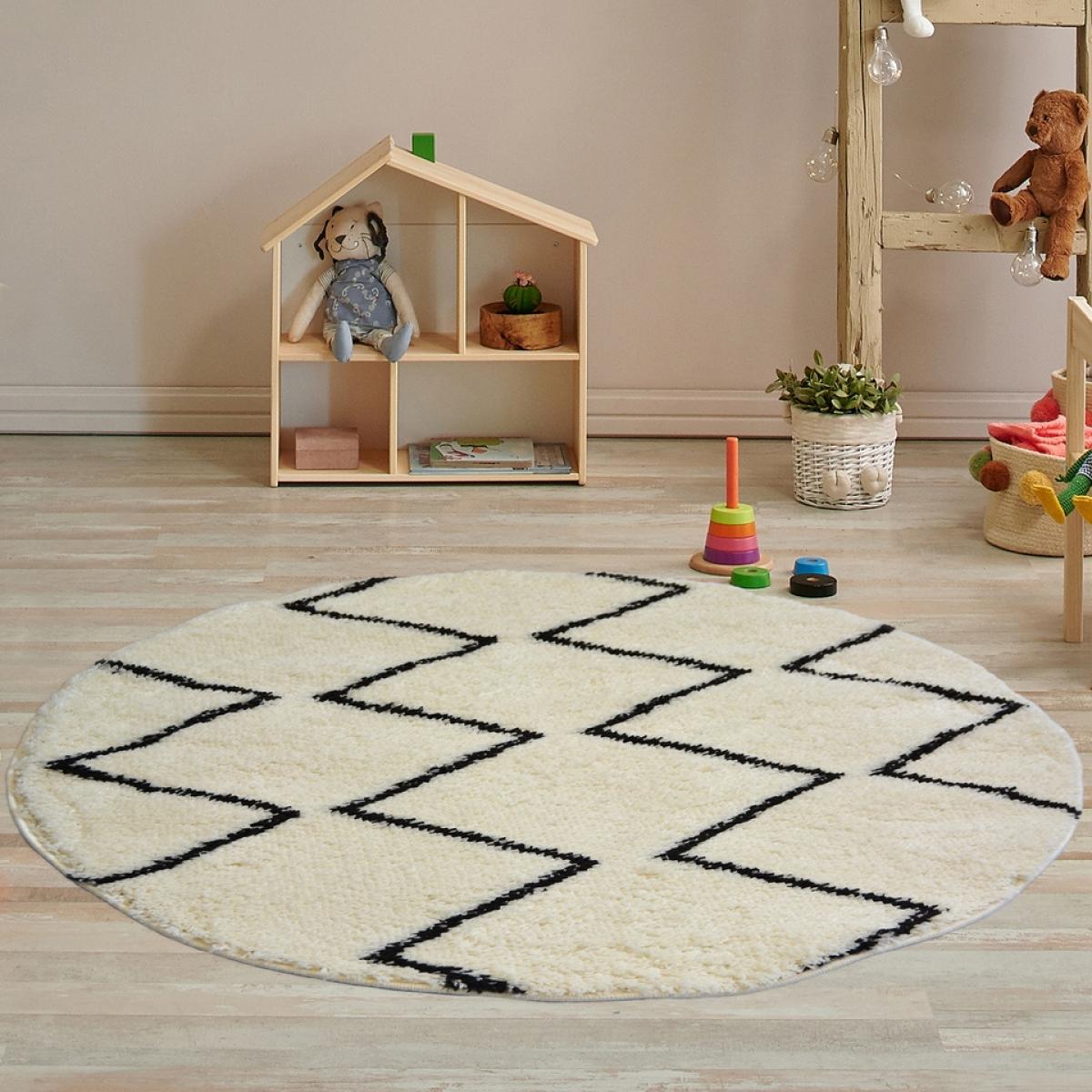 Homemaker Snug Zig-Zag Round Rug - 100cm – image 2