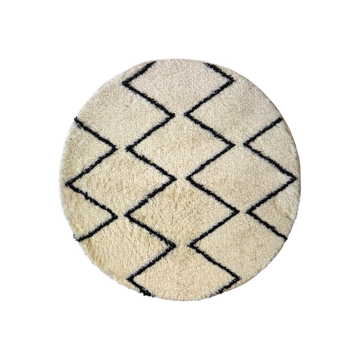 Homemaker Snug Zig-Zag Round Rug - 100cm – image 1