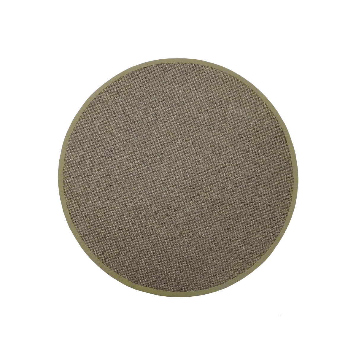 Sisal Green with Sage Green Border Rug Circle