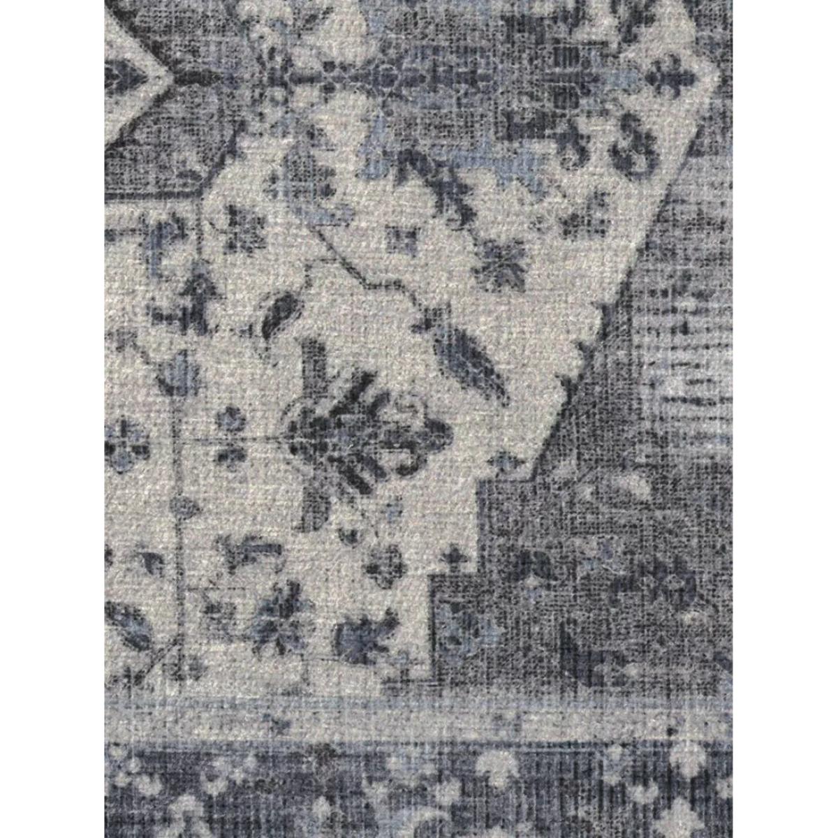 Ruggable Kira Geometric Floral Rug, Stone Blue – image 8