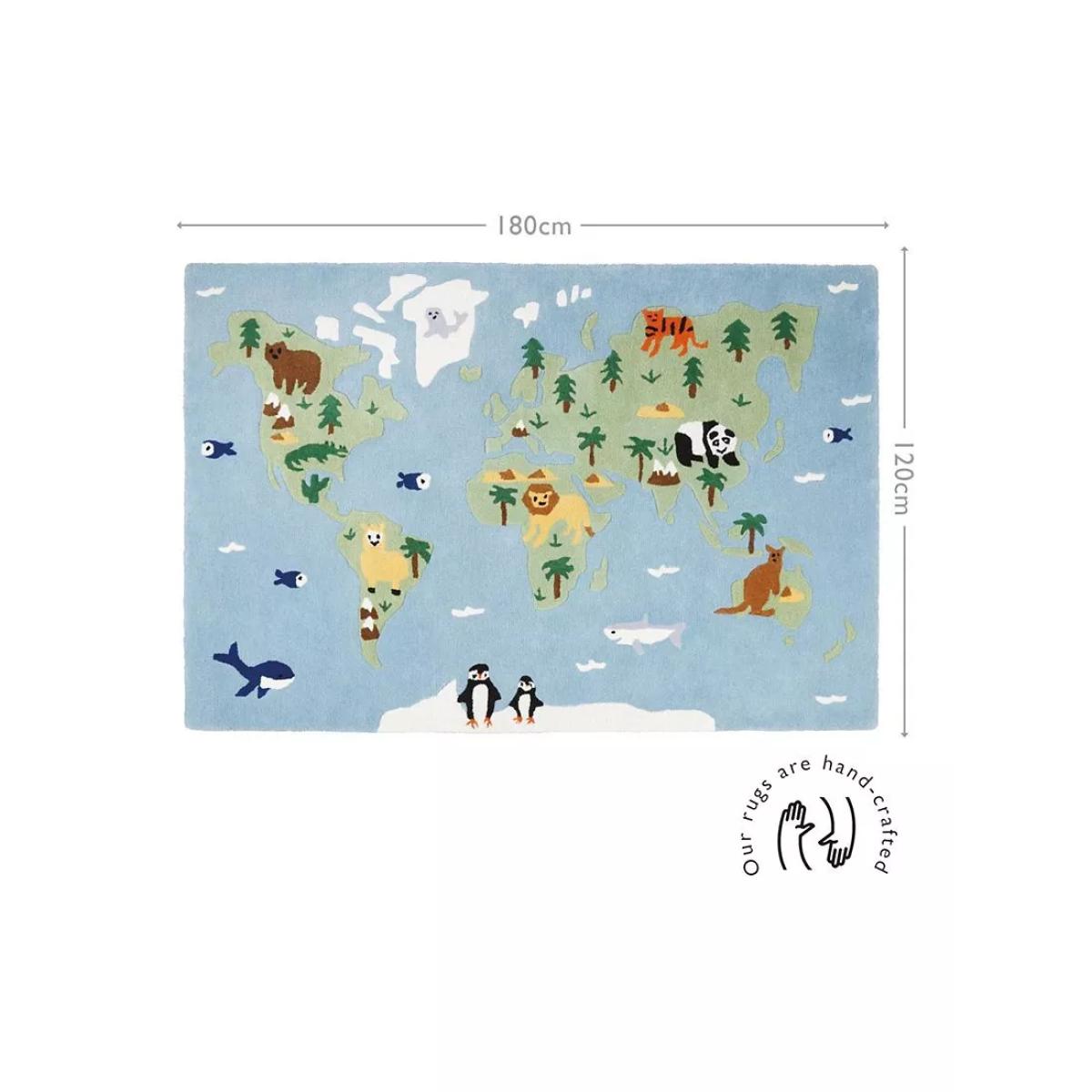 Great Little Trading Co Around The World Rug, 180 x 120cm – image 5
