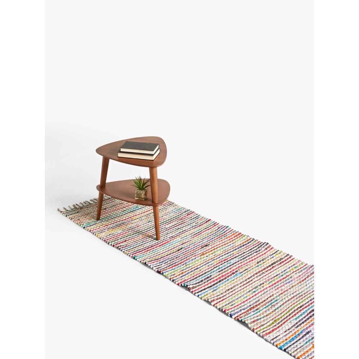 ANYDAY John Lewis & Partners Recycled Cotton Chindi Runner Rug, L240 x W70 cm, Multi – image 2