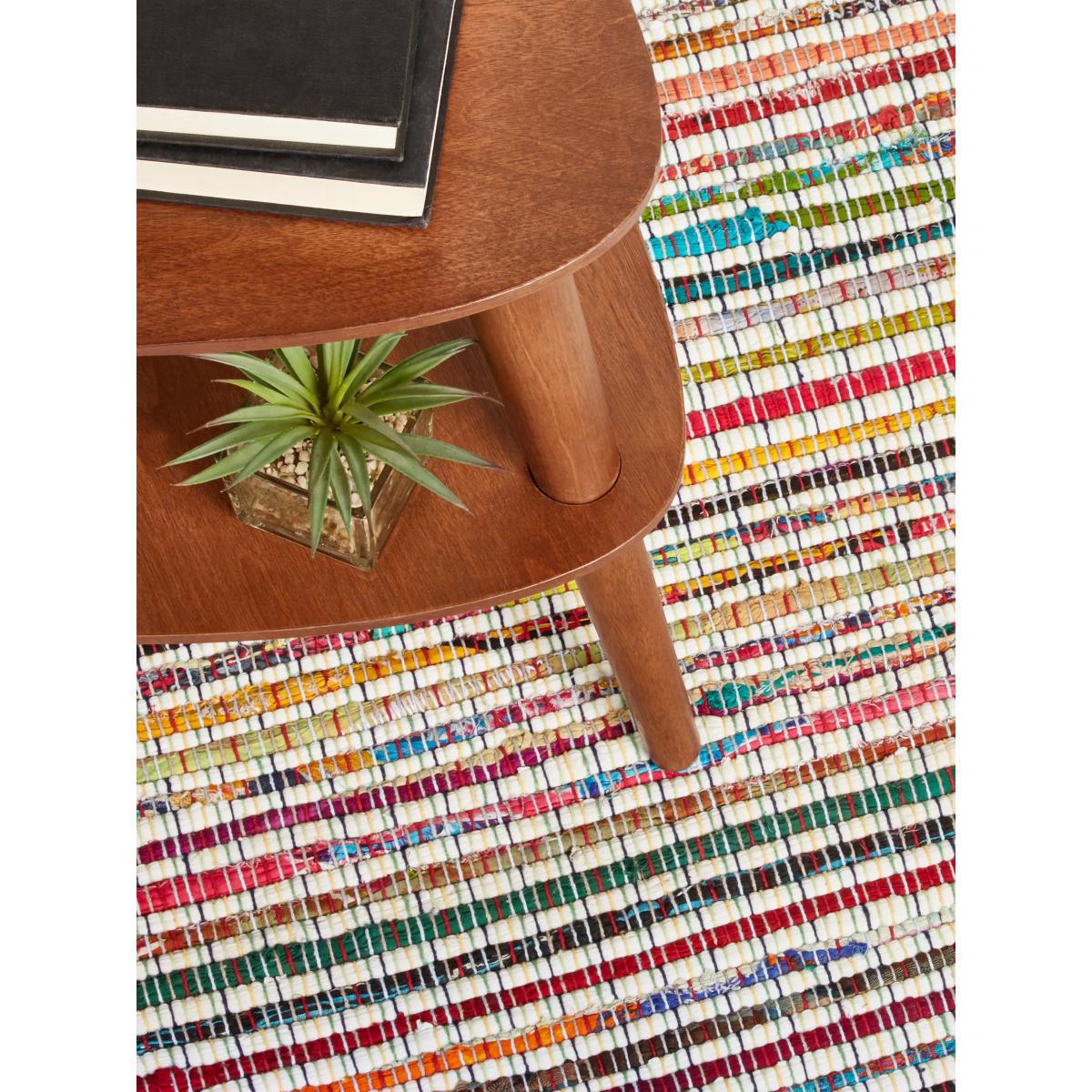 ANYDAY John Lewis & Partners Recycled Cotton Chindi Runner Rug, L240 x W70 cm, Multi – image 3