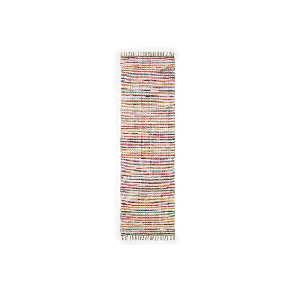 ANYDAY John Lewis & Partners Recycled Cotton Chindi Runner Rug, L240 x W70 cm, Multi – image 1