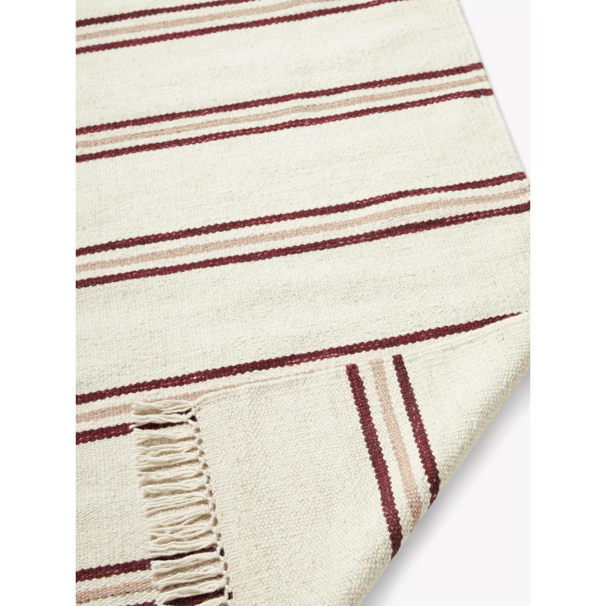 John Lewis Bude Stripe Rug, Damson, L180 x W120 cm – image 2