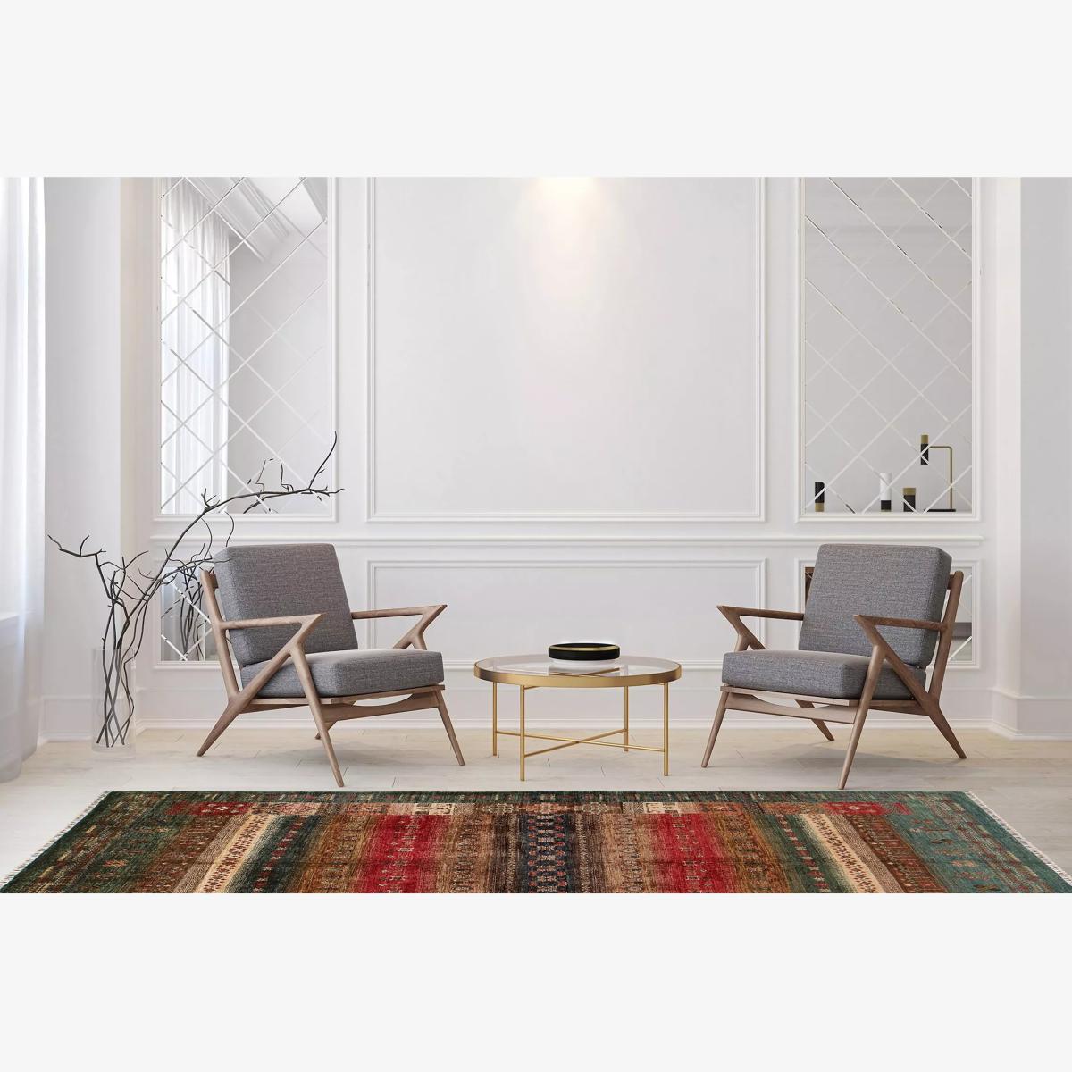 Gooch Oriental Loribaft Rug, L297 x W208 cm, Green – image 1