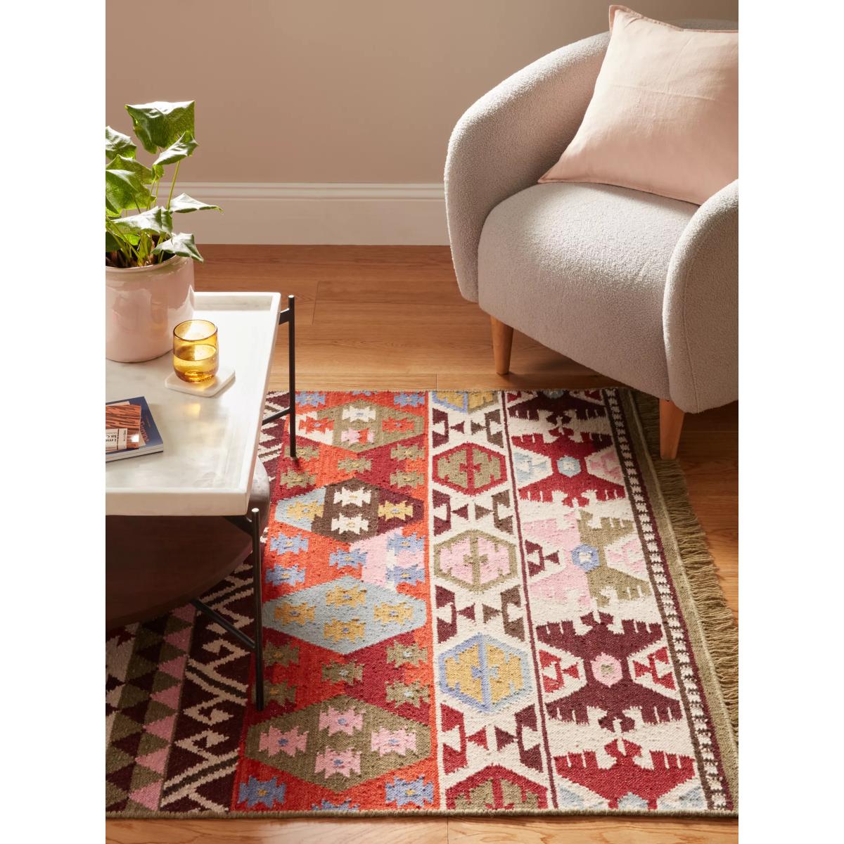 Jaipur Hand Woven Souk Dhurrie Rug, Multi – image 4