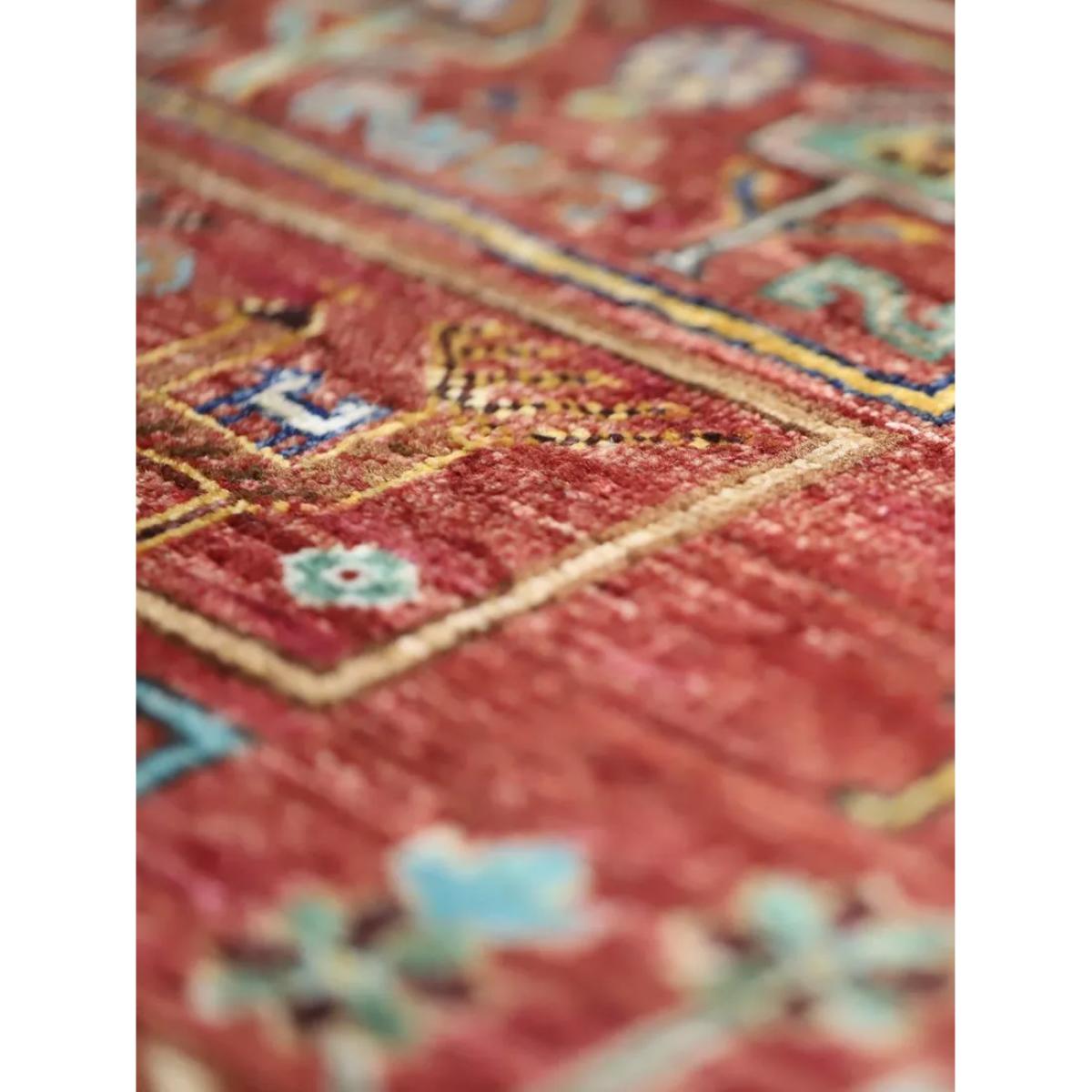 Gooch Oriental Khurjeen Pure Wool Runner Rug, L235 x W81 cm, Red – image 3