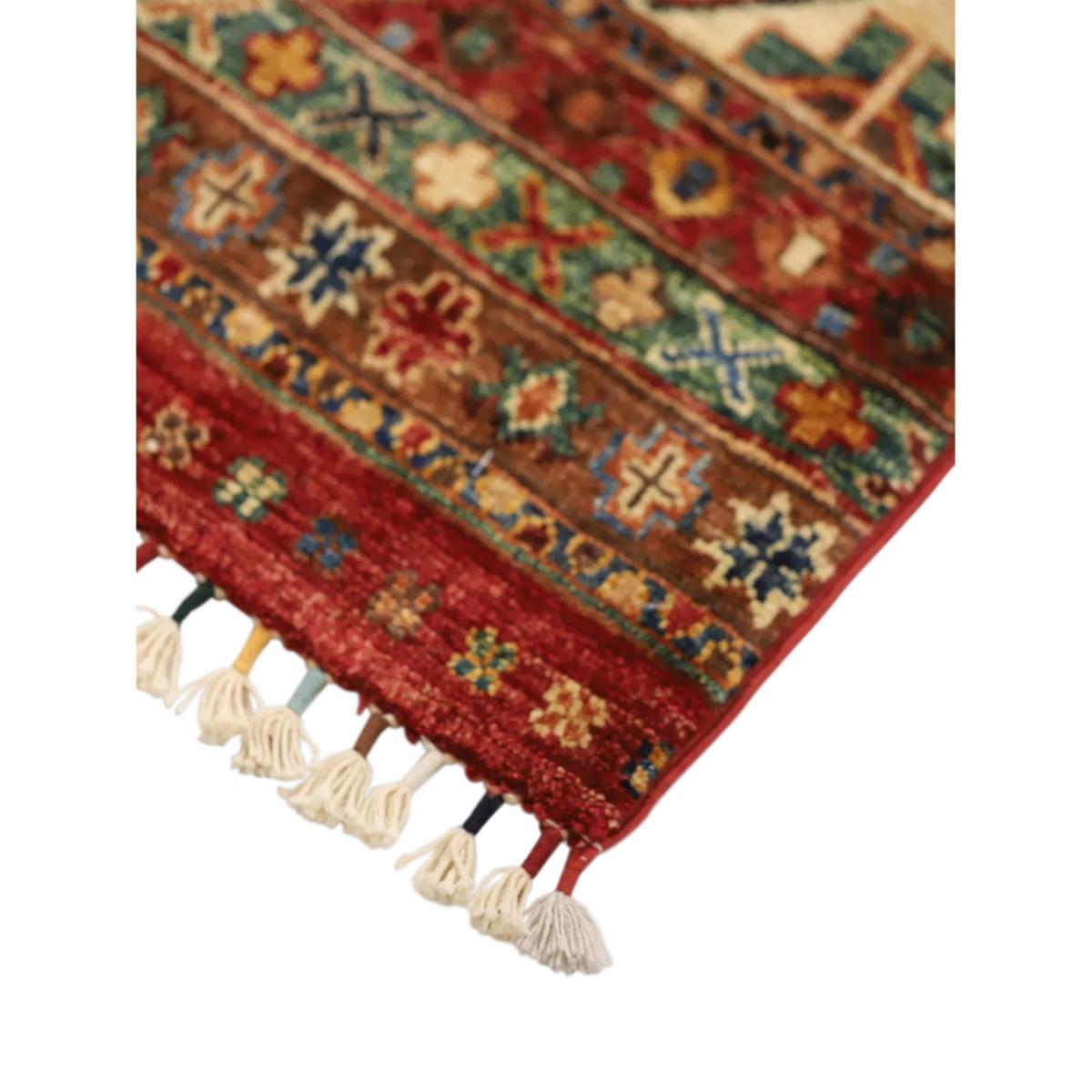 Gooch Oriental Khurjeen Pure Wool Rug, L239 x W170 cm, Red – image 3