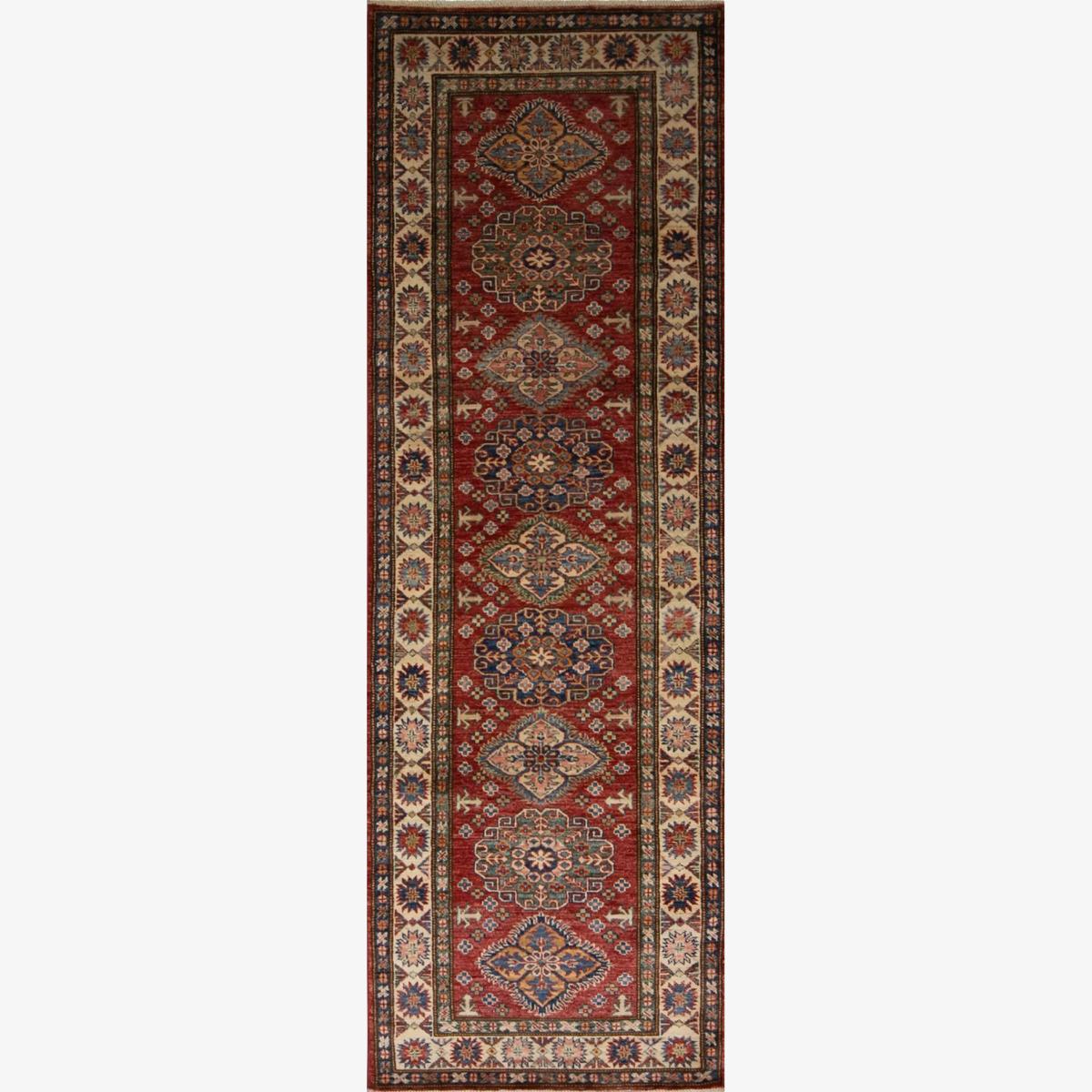 Gooch Oriental Supreme Kazak Runner Rug, Red, L246 x W82 cm