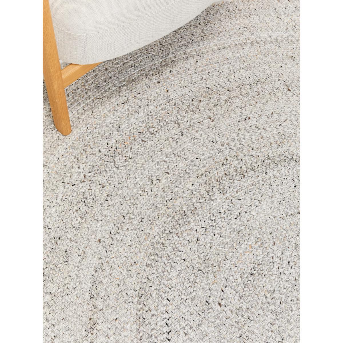 John Lewis & Partners Indoor & Outdoor Braided Round Rug, Marl Grey, Dia. 200 cm – image 3