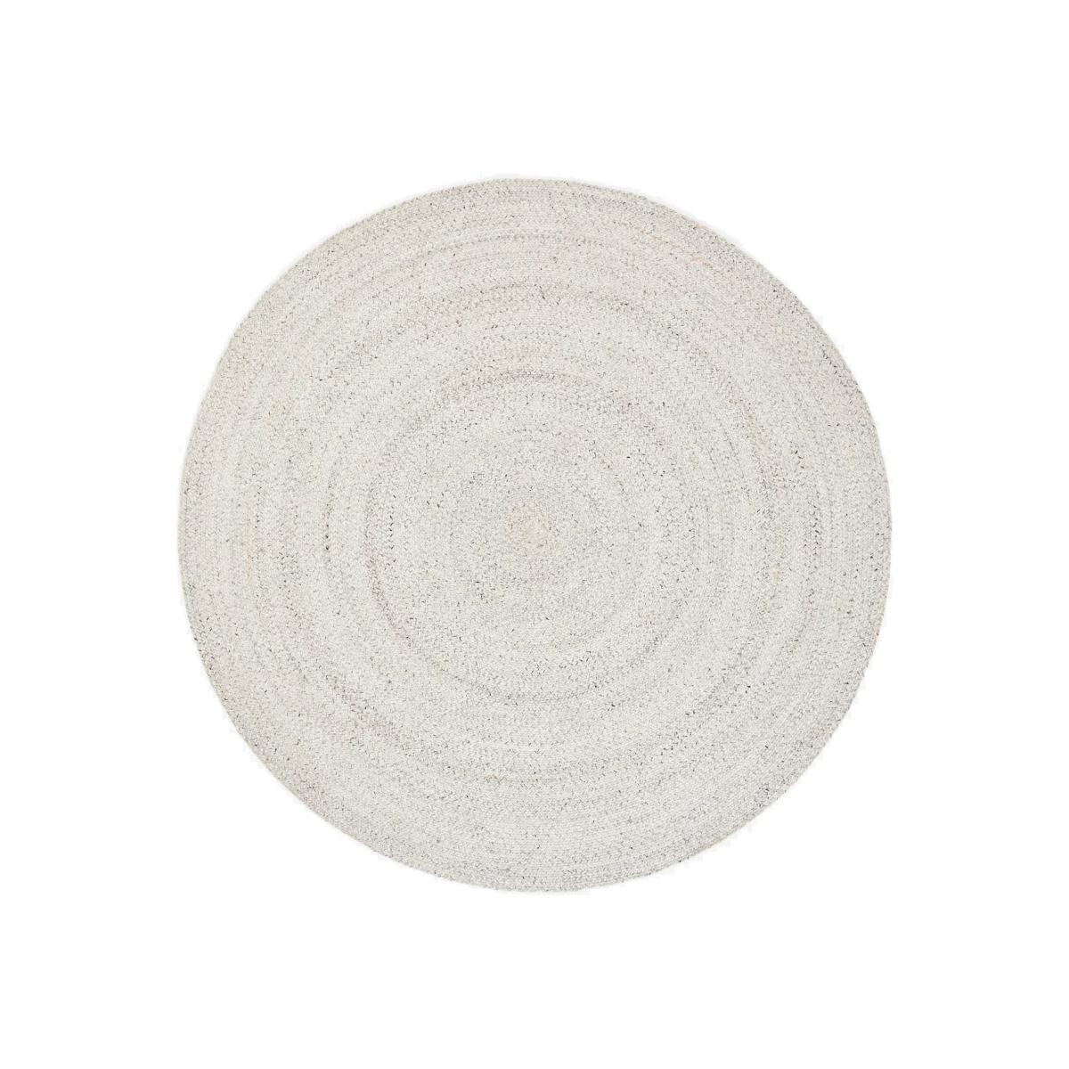 John Lewis & Partners Indoor & Outdoor Braided Round Rug, Marl Grey, Dia. 200 cm – image 1