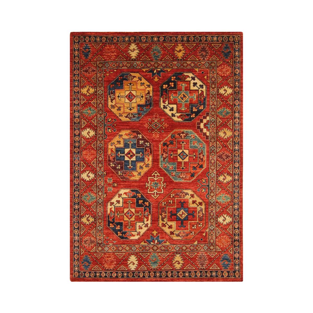 Gooch Oriental Fine Ersari Rug, Red, L204 x W145 cm – image 2