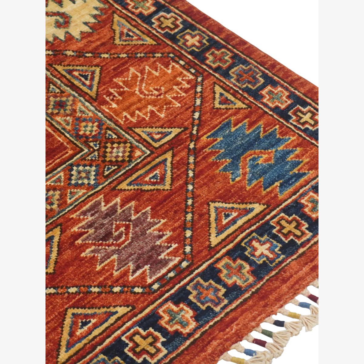 Gooch Oriental Fine Ersari Rug, Red, L204 x W145 cm – image 1
