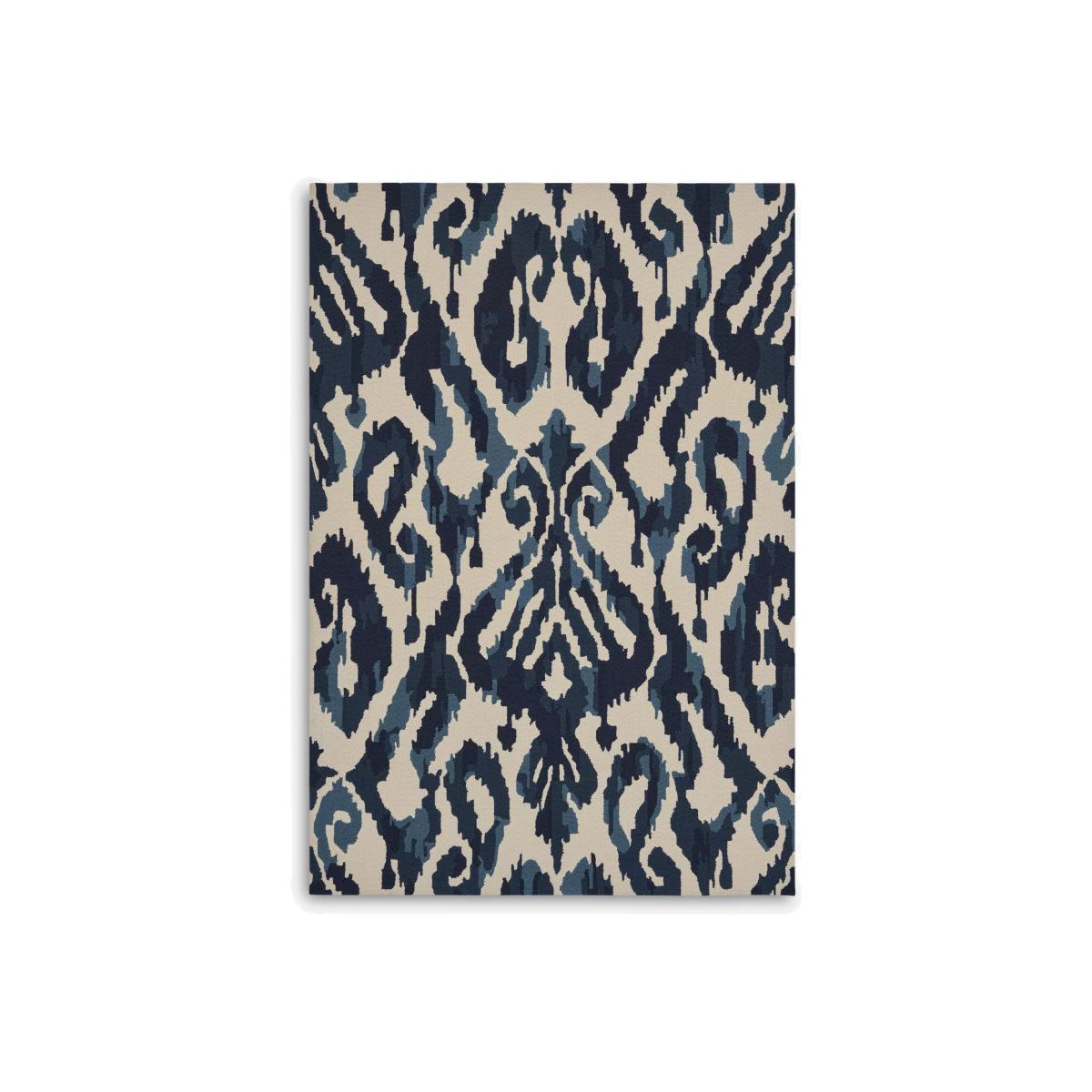 Sanderson Kasuri Indoor & Outdoor Rug, Blue – image 1