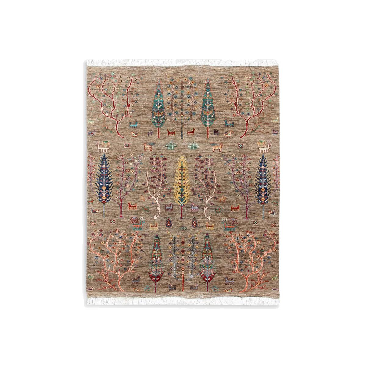 Gooch Oriental Pictorial Rug, Brown, L196 x W157 cm – image 1