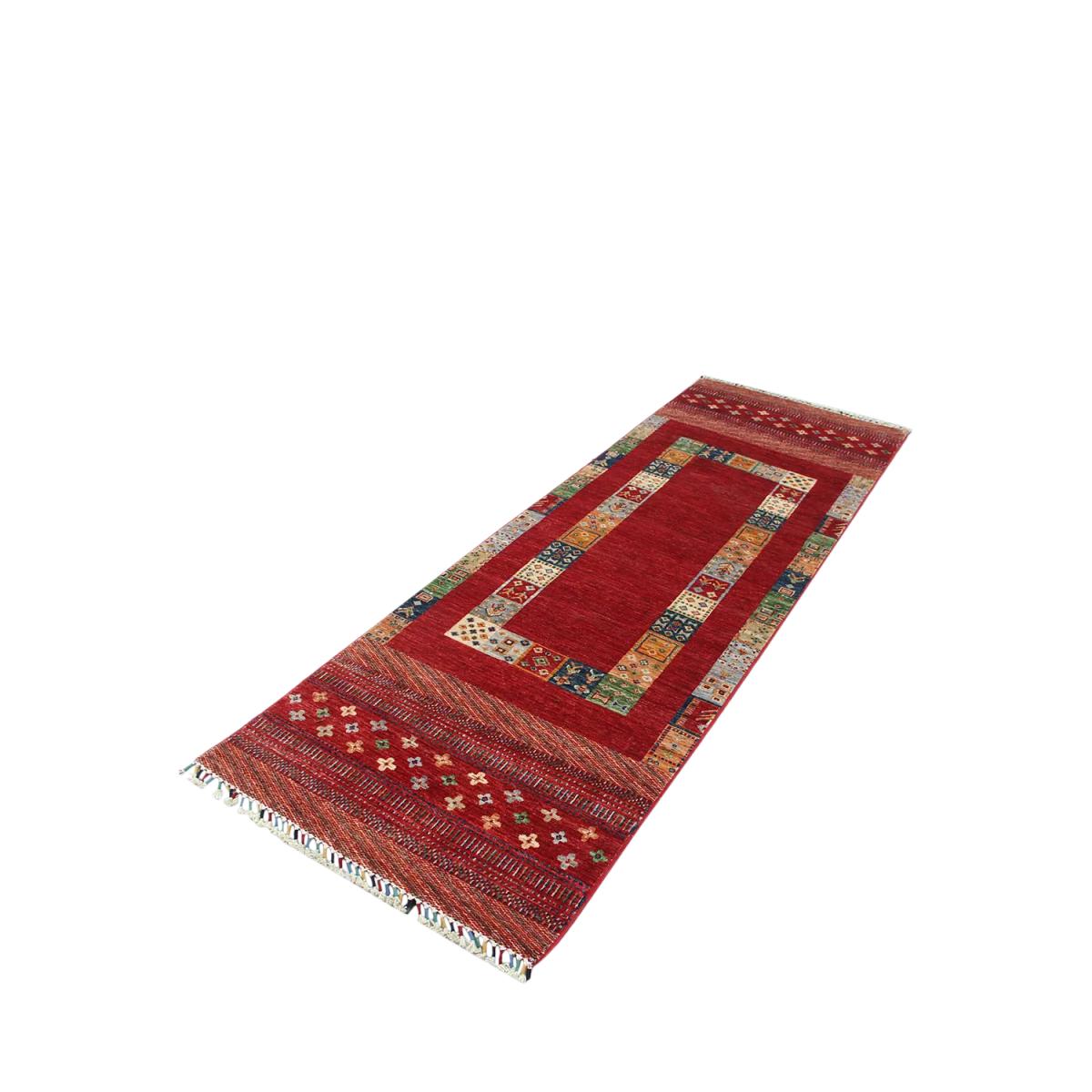 Gooch Oriental Loribaft Runner Rug, Red, L248 x W82 cm – image 2