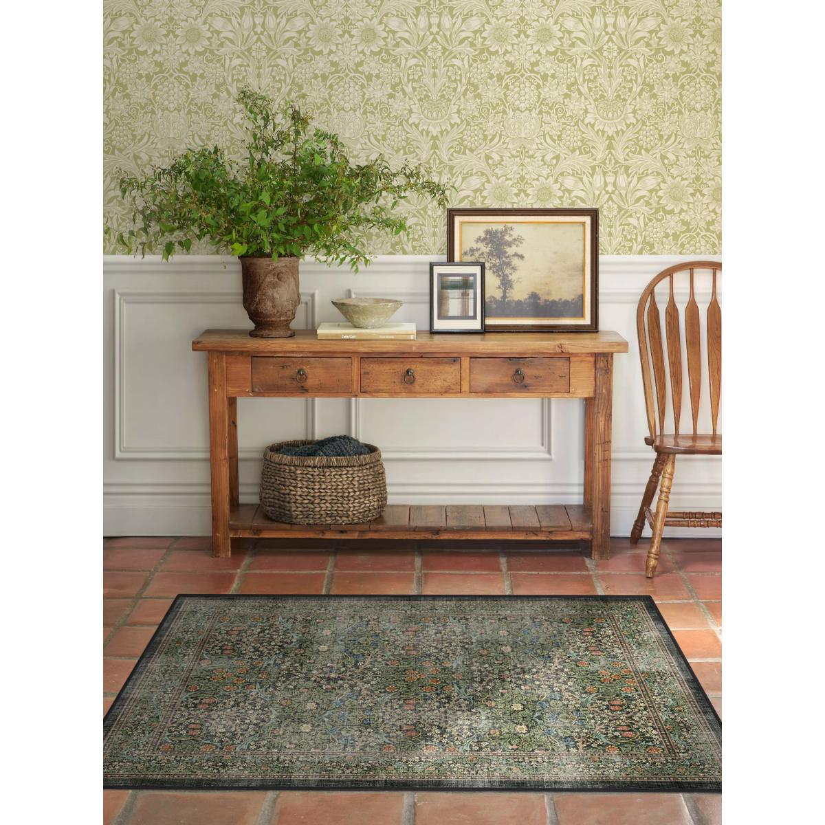 Ruggable Morris & Co. Blackthorn Rug, Forest Green – image 4