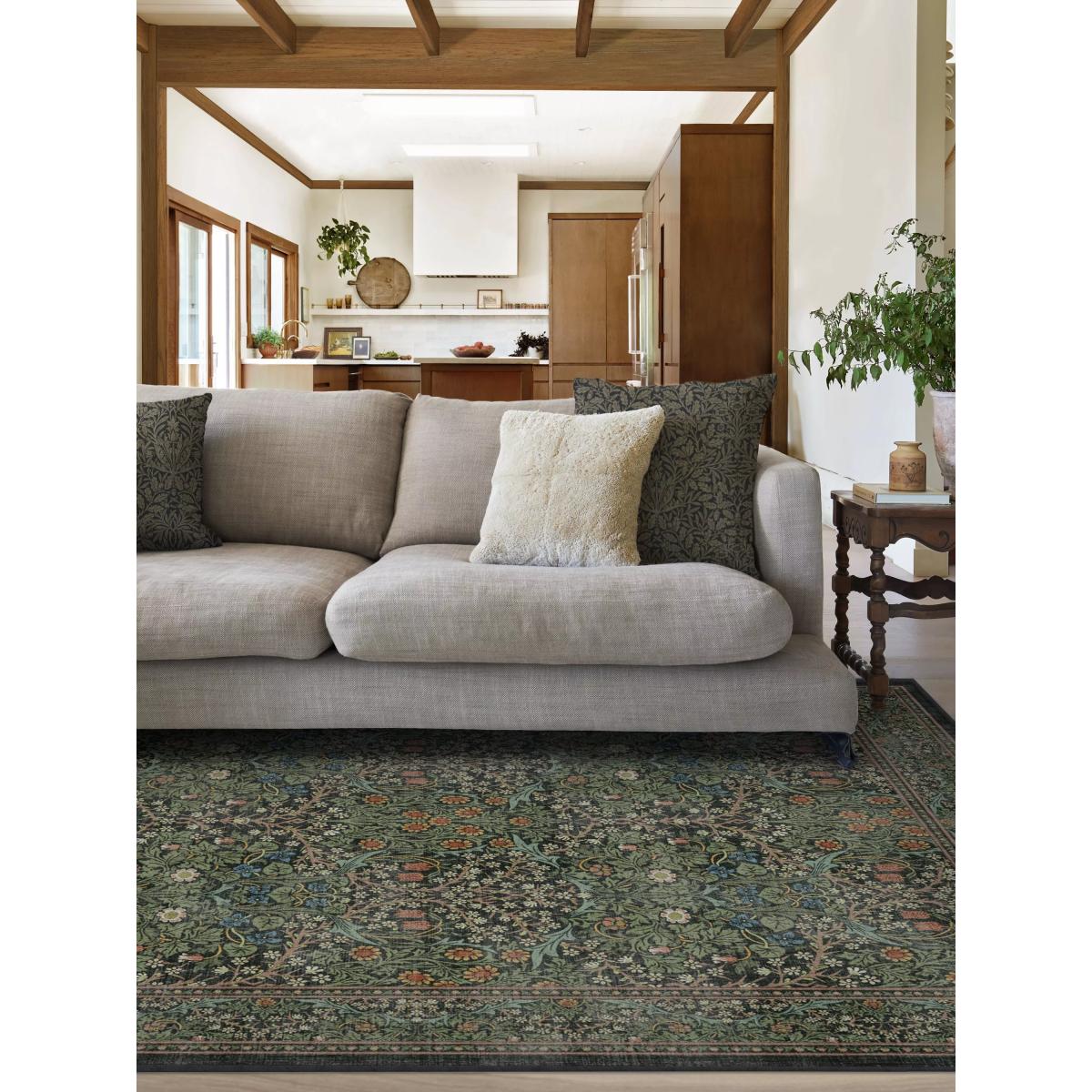 Ruggable Morris & Co. Blackthorn Rug, Forest Green – image 6