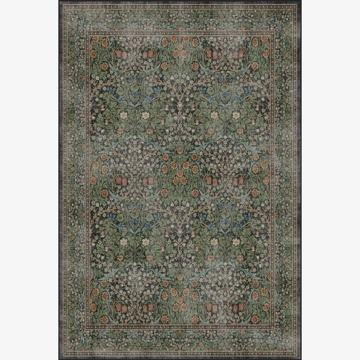 Ruggable Morris & Co. Blackthorn Rug, Forest Green – image 1