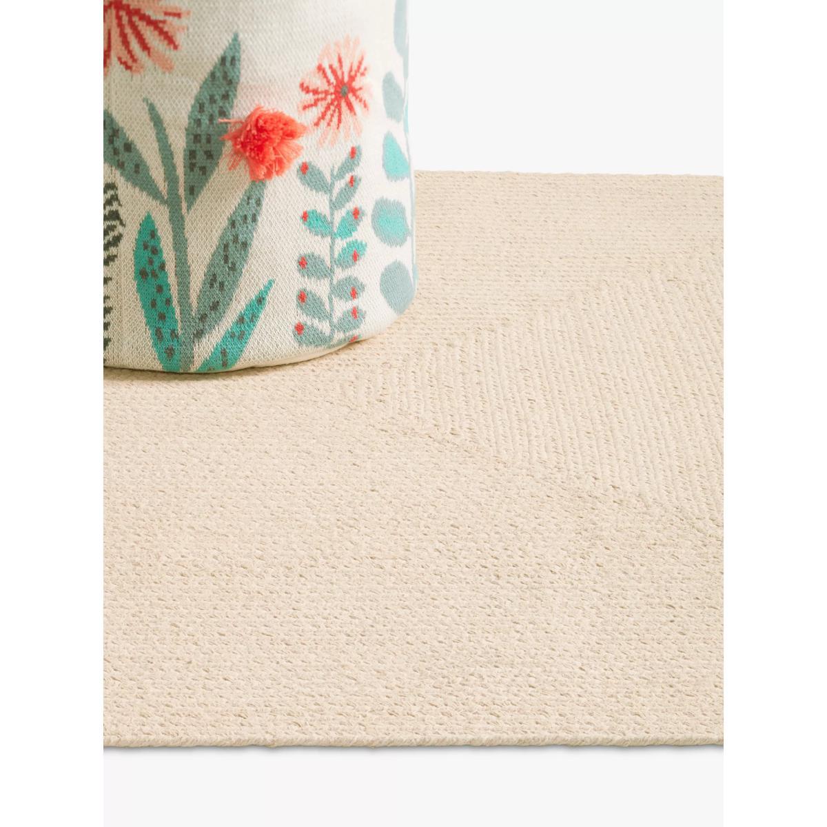 little home at John Lewis Natural Cotton Rug, 170 x 110cm – image 3