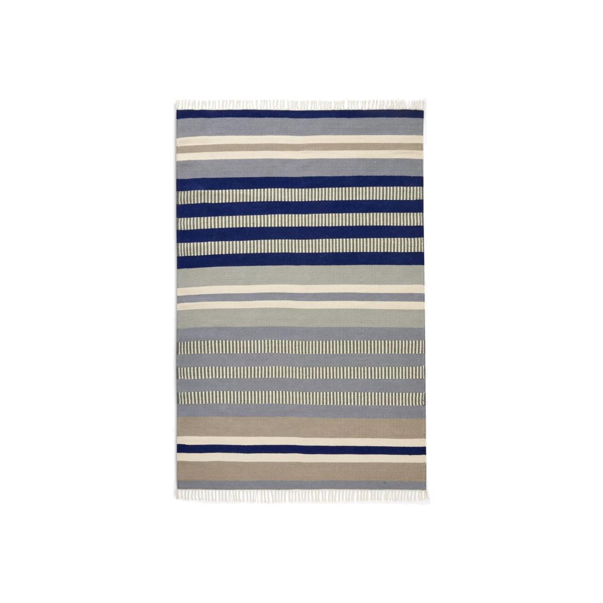 John Lewis Ottoman Stripe Coastal Rug, L240 x W170 cm