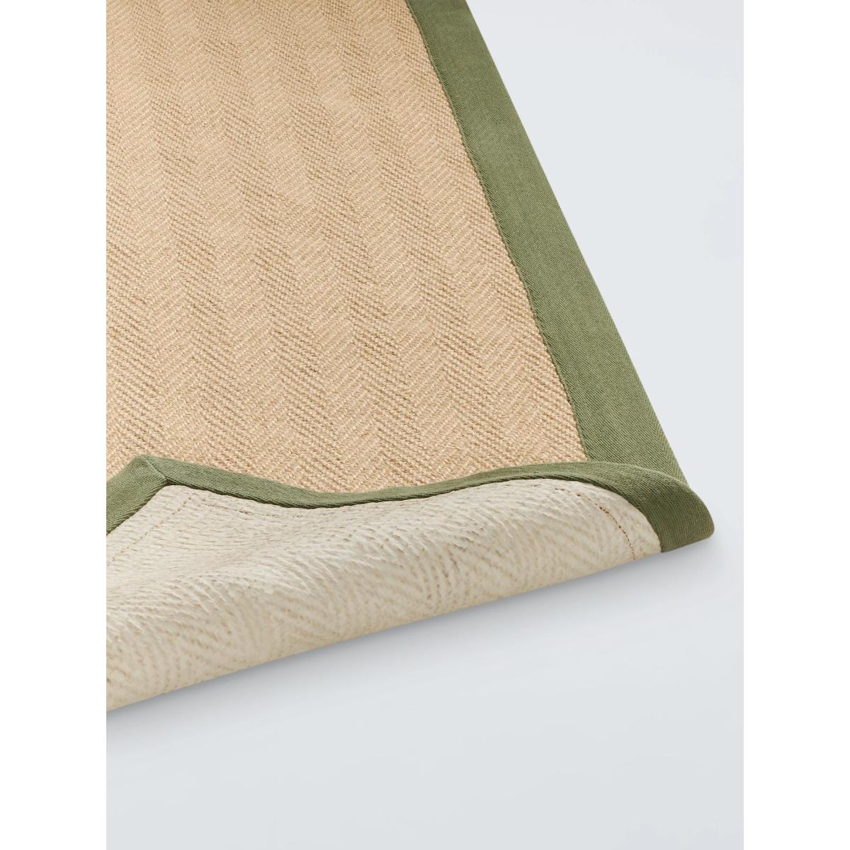 John Lewis ANYDAY Basics Herringbone Runner Rug, Green, L80 x W40 cm – image 2