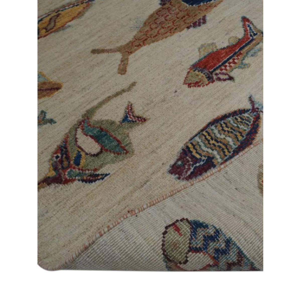 Gooch Oriental Fish Rug, Beige, L175 x W122 cm – image 7
