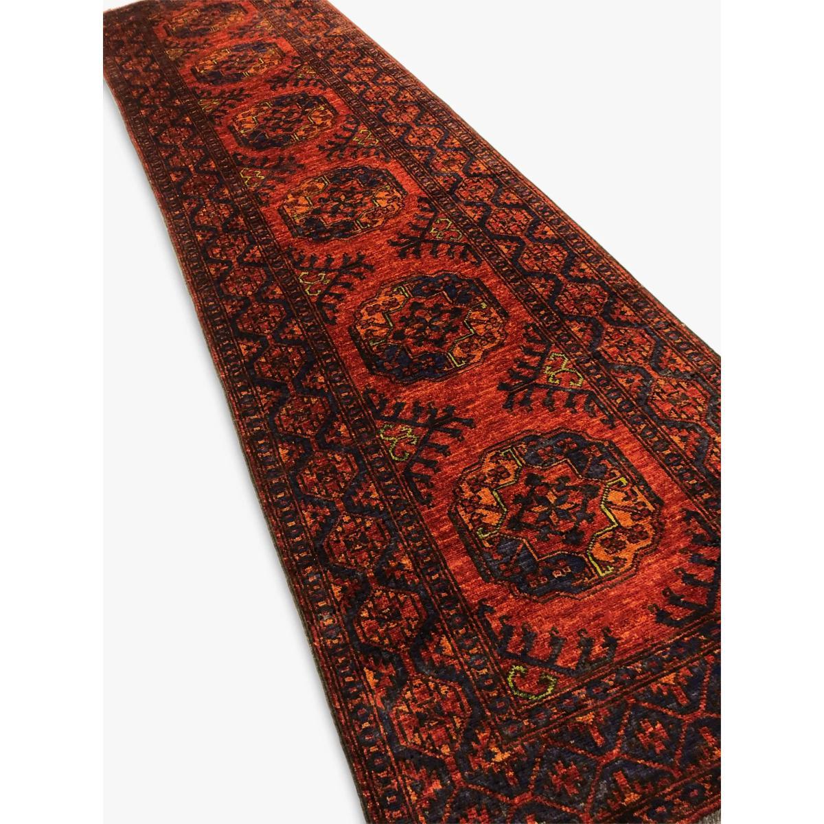 Gooch Oriental Ersari Rug, Red, L297 x W76 cm – image 3