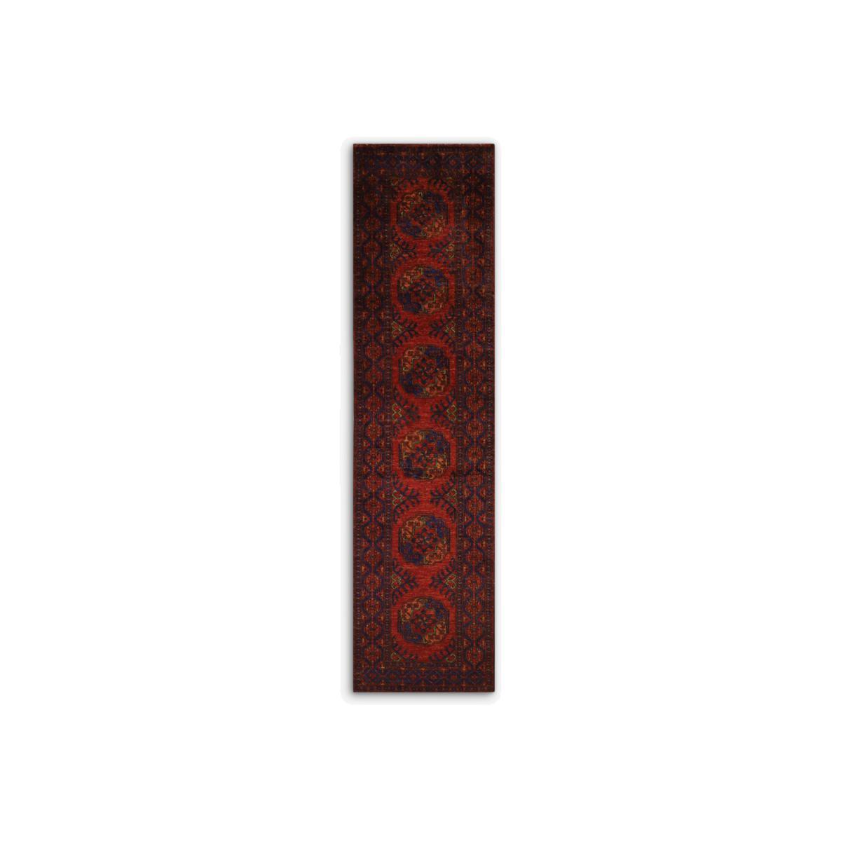 Gooch Oriental Ersari Rug, Red, L297 x W76 cm – image 1