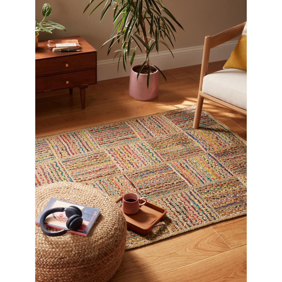John Lewis Chindi Jute Rug, Multi, L240 x W170 cm – image 2